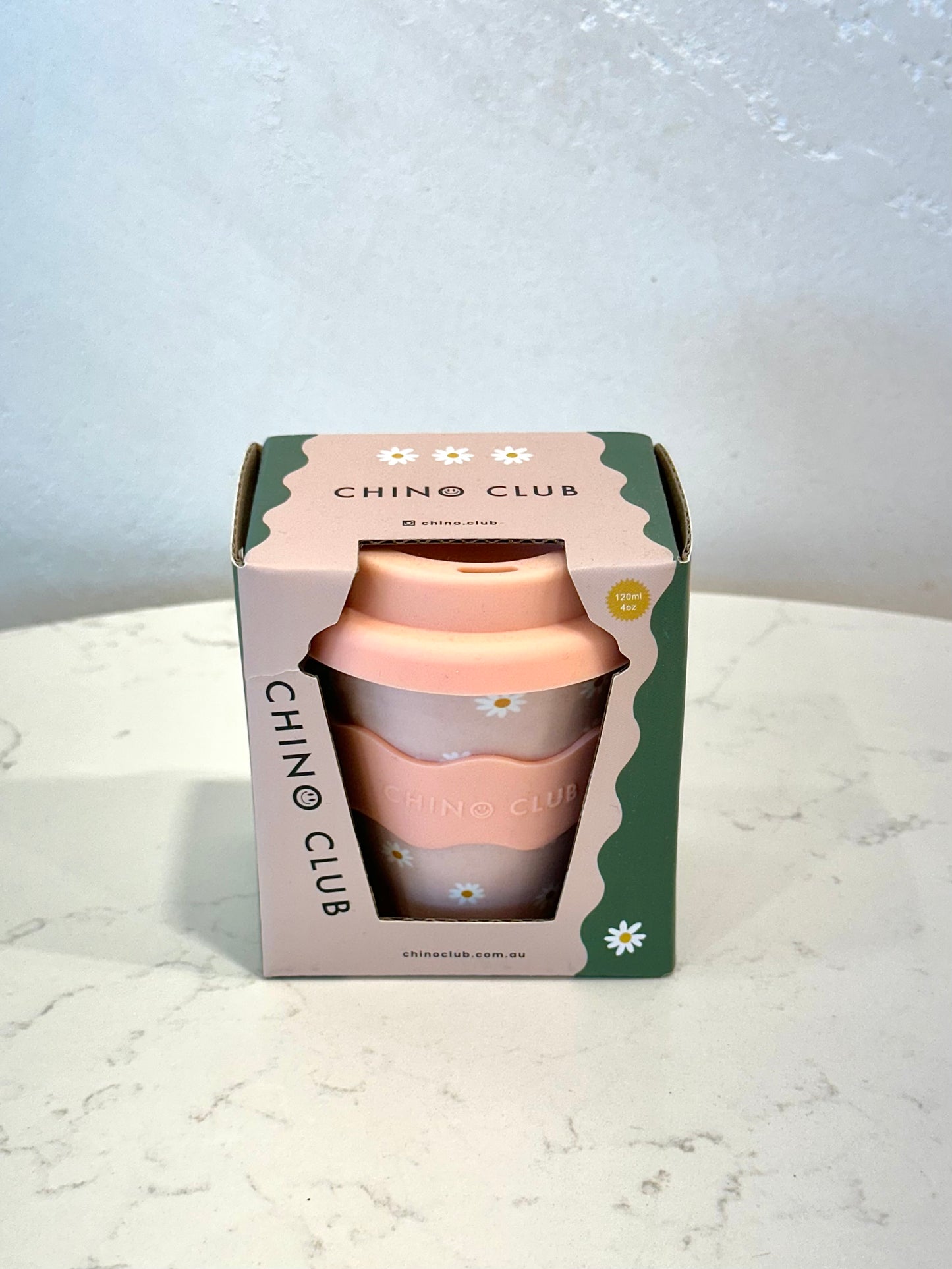 Pink Daisy Babychino Cup 4oz