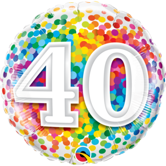 Foil Balloon Confetti Number
